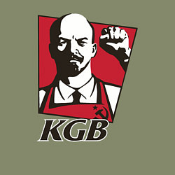 Свитшот хлопковый мужской KGB Lenin, цвет: авокадо — фото 2