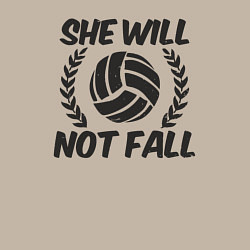 Свитшот хлопковый мужской She will not fall, цвет: миндальный — фото 2