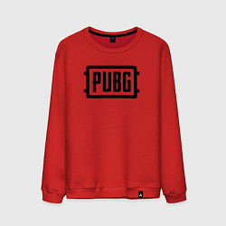 Свитшот хлопковый мужской Логотип Pubg, цвет: красный