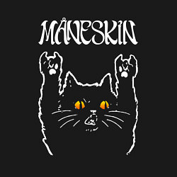 Свитшот хлопковый мужской Maneskin rock cat, цвет: черный — фото 2