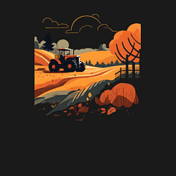 Свитшот хлопковый мужской Farming Simulator - Осень, цвет: черный — фото 2