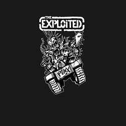Свитшот хлопковый мужской The Exploited Punx, цвет: черный — фото 2