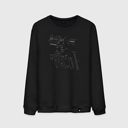 Мужской свитшот Glock - взрыв схема