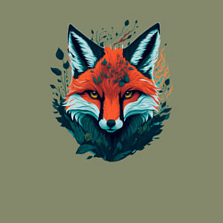 Свитшот хлопковый мужской Огненная лисица, цвет: авокадо — фото 2