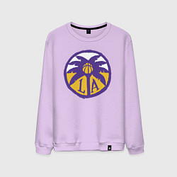 Свитшот хлопковый мужской Lakers California, цвет: лаванда
