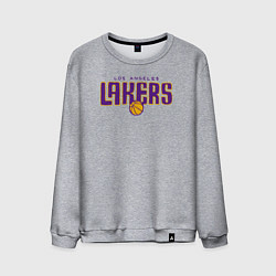 Свитшот хлопковый мужской Team Lakers, цвет: меланж