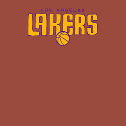 Свитшот хлопковый мужской NBA Lakers, цвет: кирпичный — фото 2