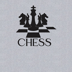 Свитшот хлопковый мужской Chess play, цвет: меланж — фото 2