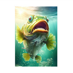 Свитшот хлопковый мужской Большой карп, цвет: белый — фото 2