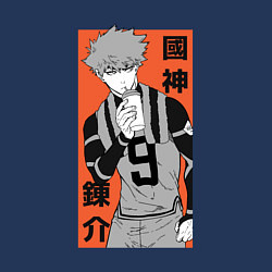 Свитшот хлопковый мужской Кунигами, цвет: тёмно-синий — фото 2