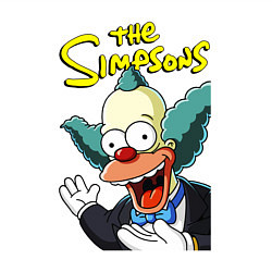 Свитшот хлопковый мужской Krusty the clown, цвет: белый — фото 2