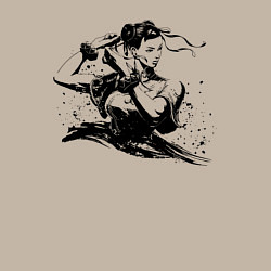 Свитшот хлопковый мужской Street Fighter Chun-Li, цвет: миндальный — фото 2