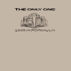 Свитшот хлопковый мужской The only one - автомобиль Ф1, цвет: миндальный — фото 2