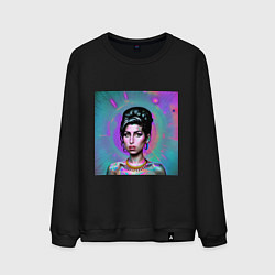 Мужской свитшот Amy Winehouse Great Glitch Art