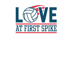 Свитшот хлопковый мужской Volleyball first spike, цвет: белый — фото 2