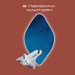 Свитшот хлопковый мужской В поисках клитора, цвет: кирпичный — фото 2