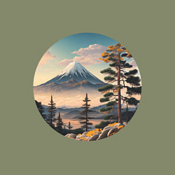 Свитшот хлопковый мужской Природа Японии и Дальнего Востока, цвет: авокадо — фото 2