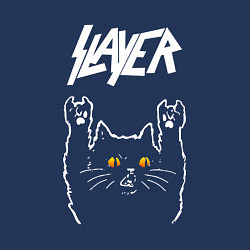 Свитшот хлопковый мужской Slayer rock cat, цвет: тёмно-синий — фото 2