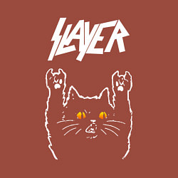 Свитшот хлопковый мужской Slayer rock cat, цвет: кирпичный — фото 2