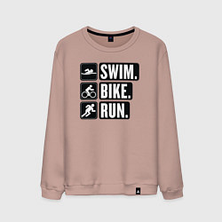 Мужской свитшот Swim bike run