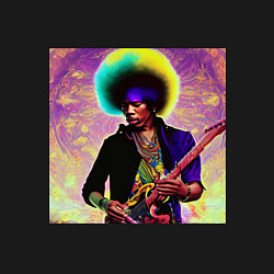 Свитшот хлопковый мужской Jimi Hendrix Rock Idol Art, цвет: черный — фото 2