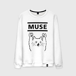 Мужской свитшот Muse - rock cat