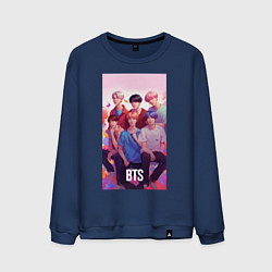 Мужской свитшот BTS art anime style