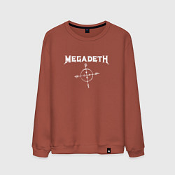 Свитшот хлопковый мужской Megadeth: Cryptic Writings, цвет: кирпичный