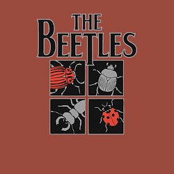 Свитшот хлопковый мужской Beetles, цвет: кирпичный — фото 2