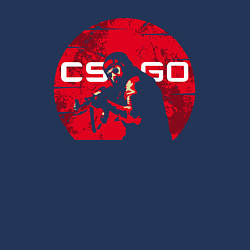 Свитшот хлопковый мужской Red CSGO, цвет: тёмно-синий — фото 2