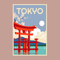 Свитшот хлопковый мужской Tokyo - japan, цвет: пыльно-розовый — фото 2