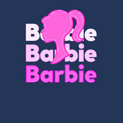 Свитшот хлопковый мужской Логотип Барби объемный, цвет: тёмно-синий — фото 2