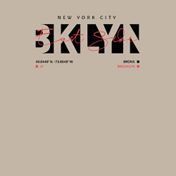 Свитшот хлопковый мужской Brooklyn, BKLYN, цвет: миндальный — фото 2