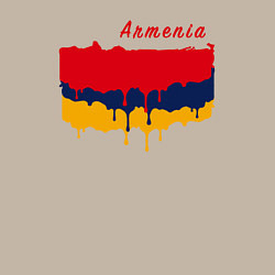 Свитшот хлопковый мужской Flag Armenia, цвет: миндальный — фото 2