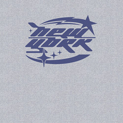 Свитшот хлопковый мужской New York - Y2K, цвет: меланж — фото 2