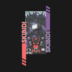 Свитшот хлопковый мужской Skibidi Toilet Camera Speaker Tv Titans, цвет: черный — фото 2