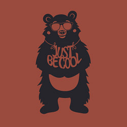 Свитшот хлопковый мужской Просто будь крутым, цвет: кирпичный — фото 2