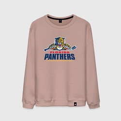 Свитшот хлопковый мужской Florida panthers - hockey team, цвет: пыльно-розовый