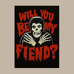 Свитшот хлопковый мужской Will you be my fiend, цвет: миндальный — фото 2