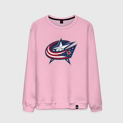 Мужской свитшот Columbus blue jackets - hockey team - emblem