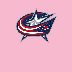 Свитшот хлопковый мужской Columbus blue jackets - hockey team - emblem, цвет: светло-розовый — фото 2