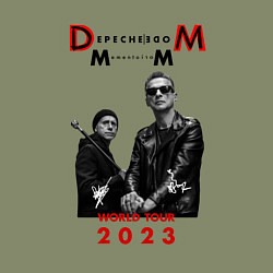 Свитшот хлопковый мужской Depeche Mode 2023 Memento Mori - Dave & Martin 03, цвет: авокадо — фото 2