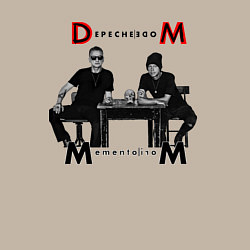 Свитшот хлопковый мужской Depeche Mode 2023 Memento Mori - Dave & Martin 02, цвет: миндальный — фото 2