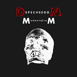 Свитшот хлопковый мужской Depeche Mode 2023 Memento Mori - White Skull 01, цвет: черный — фото 2