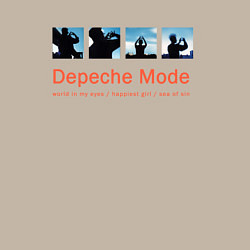 Свитшот хлопковый мужской Depeche Mode - World In My Eyes Single, цвет: миндальный — фото 2