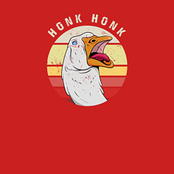 Свитшот хлопковый мужской Honk honk retro, цвет: красный — фото 2