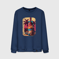 Свитшот хлопковый мужской Rum time, цвет: тёмно-синий