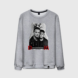 Свитшот хлопковый мужской Depeche Mode - Dave Gahan and Martin Gore, цвет: меланж