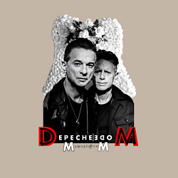 Свитшот хлопковый мужской Depeche Mode - Dave Gahan and Martin Gore, цвет: миндальный — фото 2