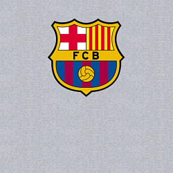 Свитшот хлопковый мужской Barcelona fc sport, цвет: меланж — фото 2